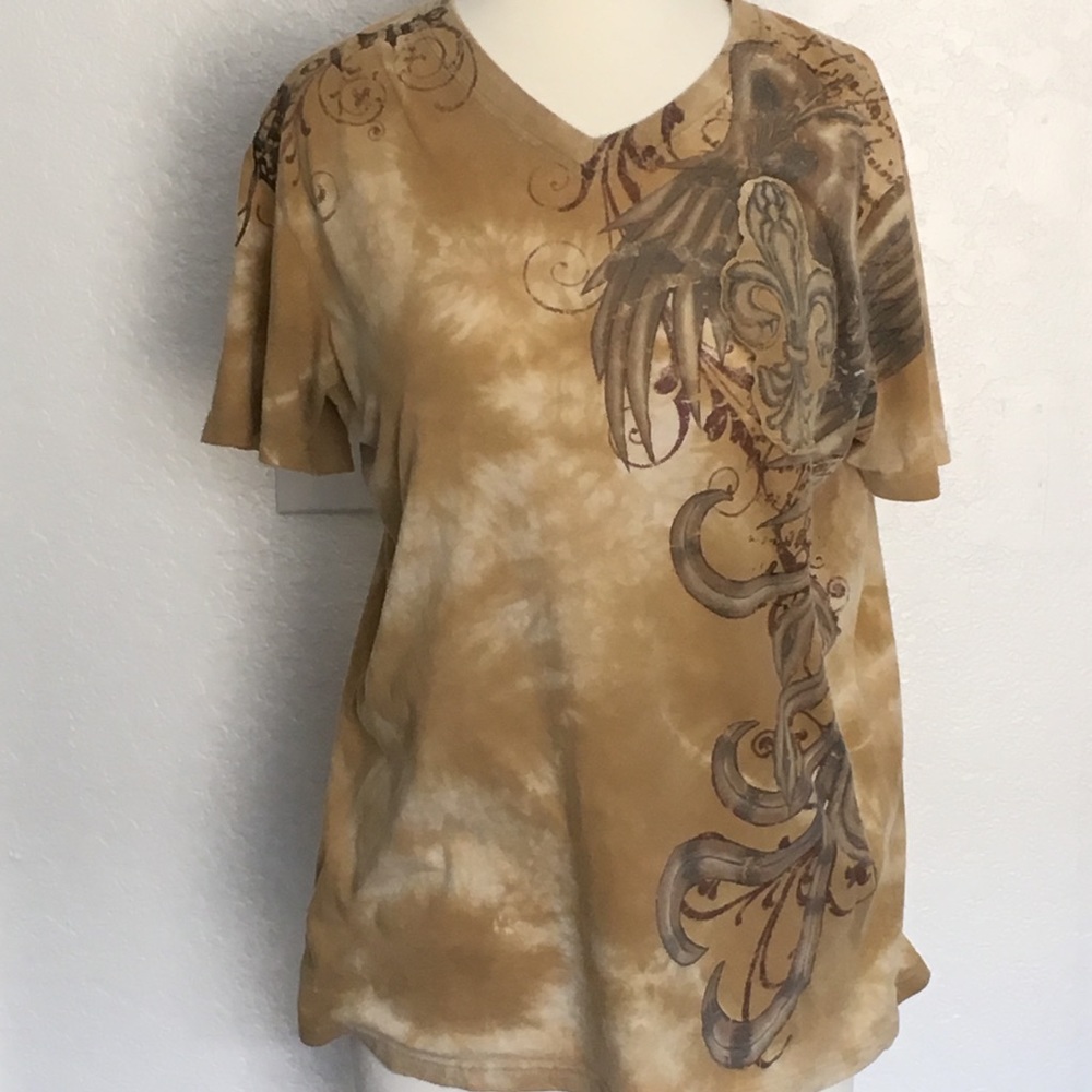 Ring of Fire Graphic Tie Dye Tee